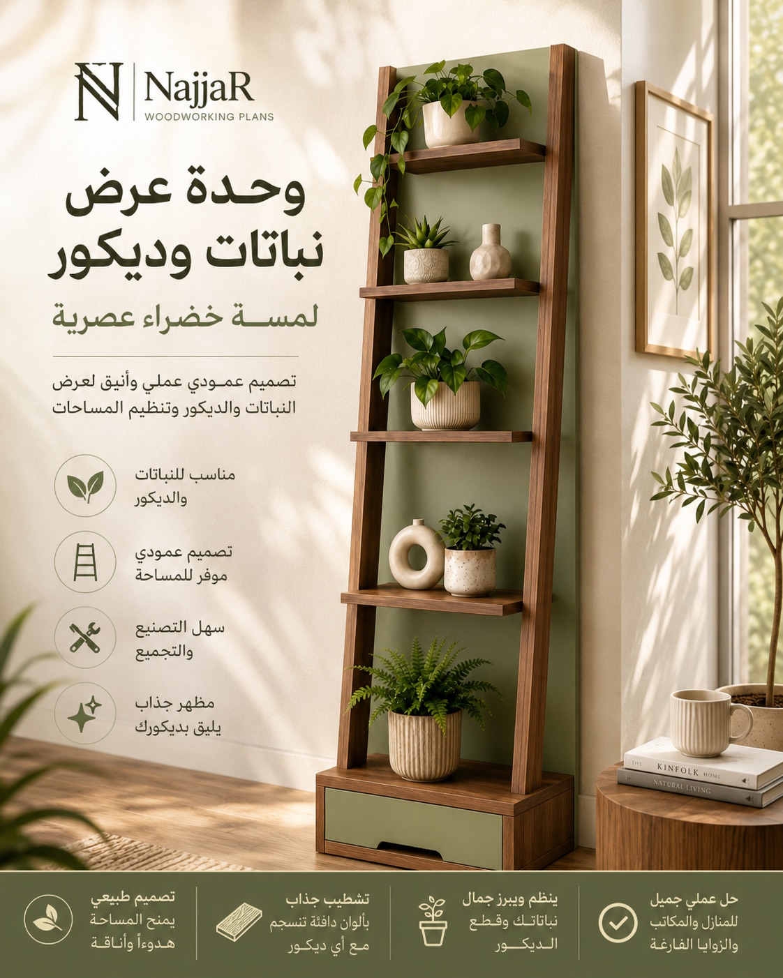وحدة عرض نباتات و ديكور