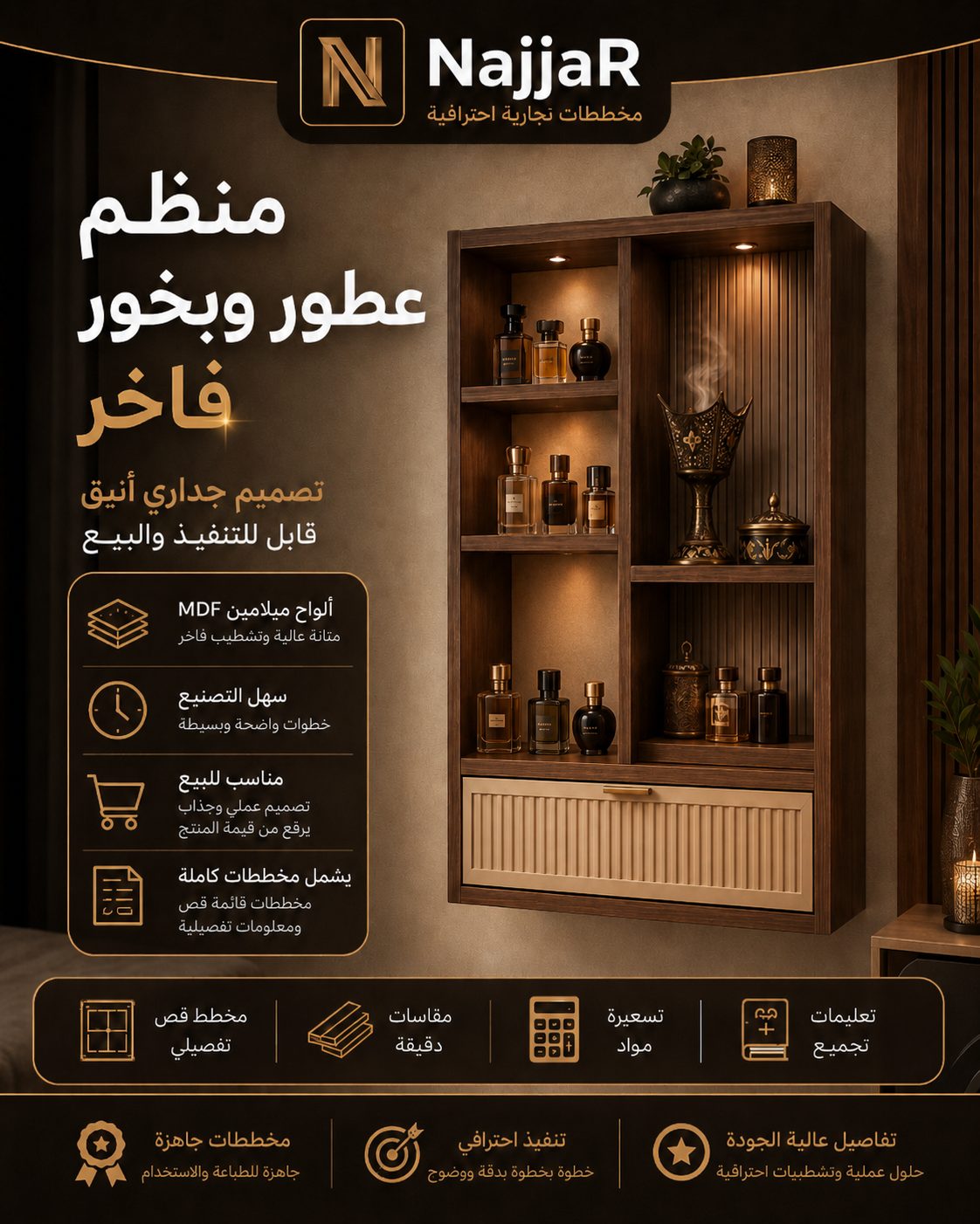 منظم عطور و بخور